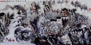 zeitgenössische kunst von Liu Yuzhu - Sterben in den wolkenverhüllten Bergen