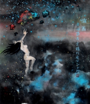 zeitgenössische kunst von Zhang Heding - Nüwa repariert Sky