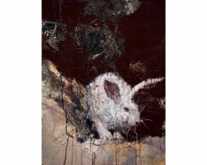 Zeitgenössische Ölmalerei - Kaninchen
