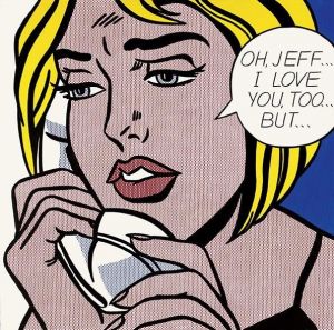 zeitgenössische kunst von Roy Lichtenstein - Oh Jeff, ich liebe dich, aber