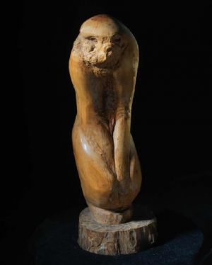 Zeitgenössische Bildhauerei - Stehender Affe