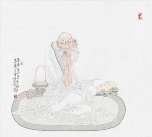 zeitgenössische kunst von Wang Tong - Übe Meditation