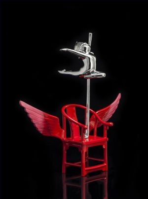 zeitgenössische kunst von Xie Ke - Der Rote Stuhl