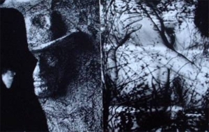 zeitgenössische kunst von Joseph Nechvatal - Anmut unter Anspannung (Bild-Paar)