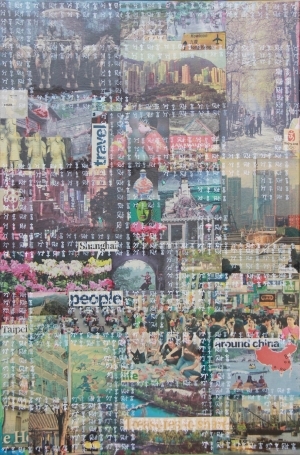 Zeitgenössische Malerei - Collage Treasures to Share
