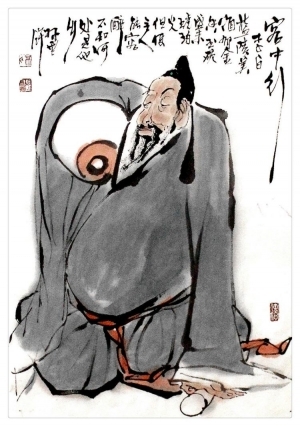 zeitgenössische kunst von Lin Xinghu - Die Inspiration des Dichtets Li Bai
