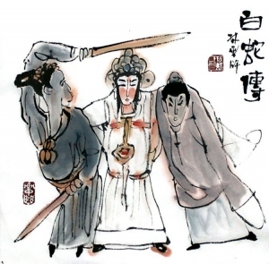 zeitgenössische kunst von Lin Xinghu - Die Legende der zauberhaften weißen Schlange