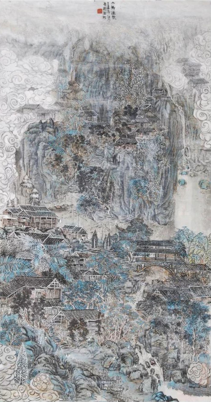 Song Jiangqin Chinesische Kunst - Das Gebirge