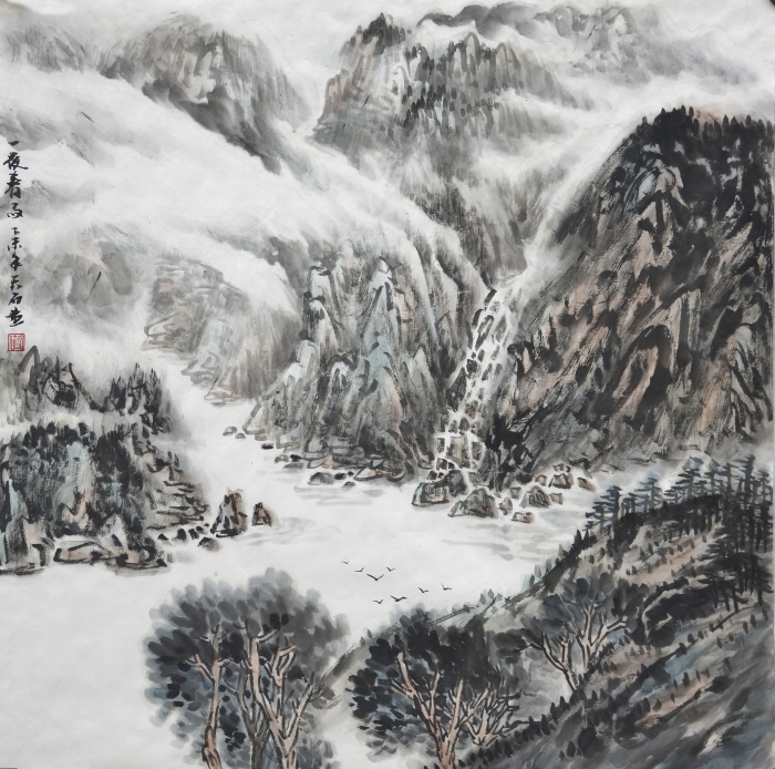 Liu Yuzhu Chinesische Kunst - Der Frühlingsregen in der Nacht
