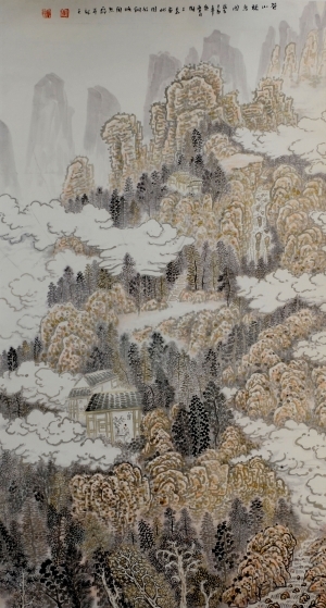 zeitgenössische kunst von Liu Yuzhu - Die Vögel im Gebirge