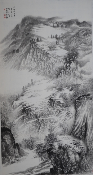 zeitgenössische kunst von Liu Yuzhu - Die von Schnee bedeckten Berge