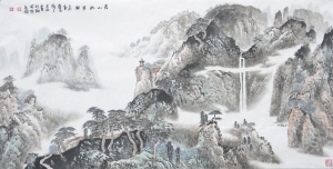 zeitgenössische kunst von Liu Yuzhu - Das frische Grün der Berge