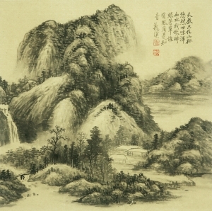 zeitgenössische kunst von Galerie Fenghe Tang - Berge und Gewässer in Doufang 1
