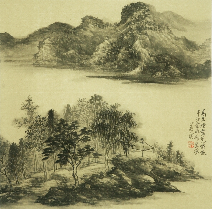 Galerie Fenghe Tang Chinesische Kunst - Berge und Gewässer in Doufang 2