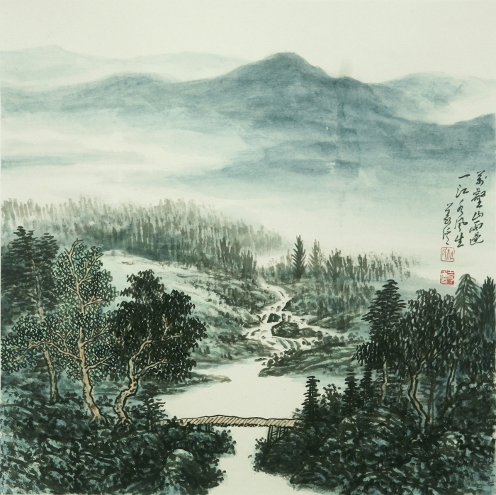 Galerie Fenghe Tang Chinesische Kunst - Berge und Gewässer in Doufang 4