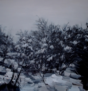 zeitgenössische kunst von Wang Panpan - Der Schnee im eiskalten Wald