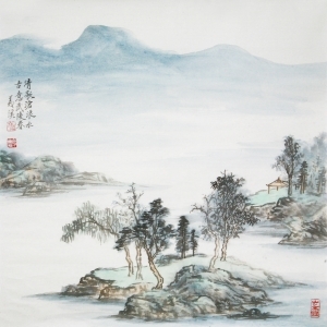Zeitgenössische chinesische Kunst - Chinesische Doufang-Landschaft