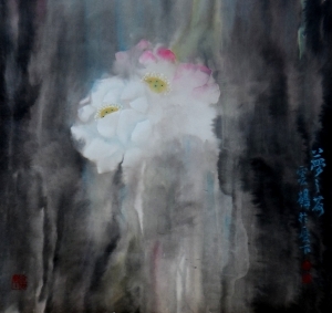 zeitgenössische kunst von Zhang Heding - Dreaming Lotus