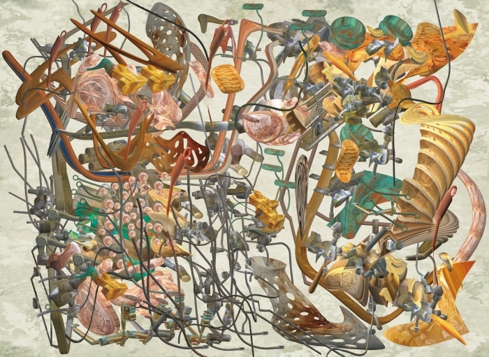 Ryota Matsumoto  Andere Malerei - Die hallende Atmosphäre interpretativer Codes für ein antikes Artefakt