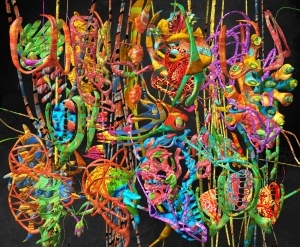 Zeitgenössische Malerei - Tschebyscheffs spektrale Bewölkung