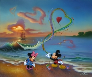 Zeitgenössische Ölmalerei - Mickey der Hoffnungslose