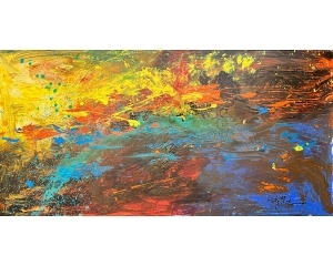 Zeitgenössische Ölmalerei - Abstrakter Expressionist 8