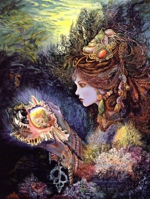 zeitgenössische kunst von Kinuko Y. Craft - Göttinnen, Tochter der Tiefe