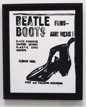 zeitgenössische kunst von Andy Warhol - Beatle-Stiefel