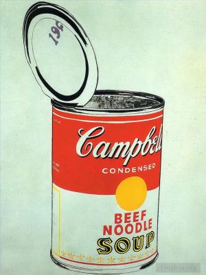 Zeitgenössische Malerei - Big Campbell's Soup Can 19c Rindernudeln