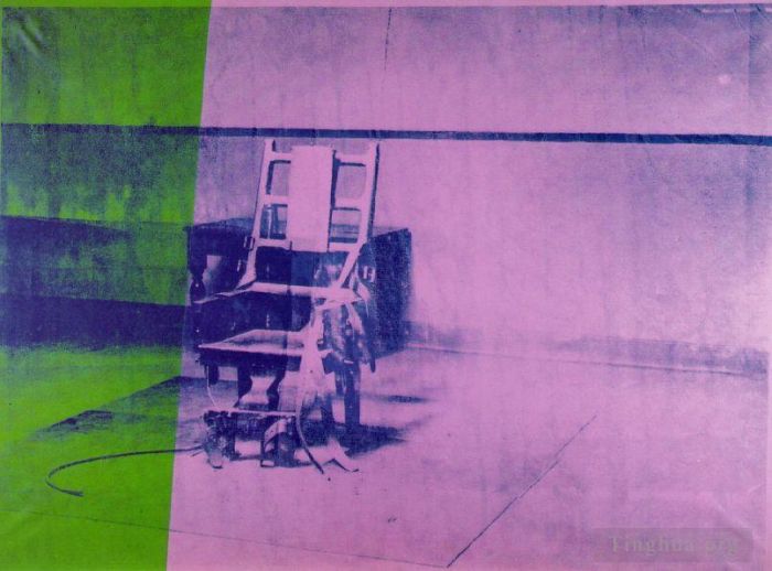 Andy Warhol Andere Malerei - Großer elektrischer Stuhl