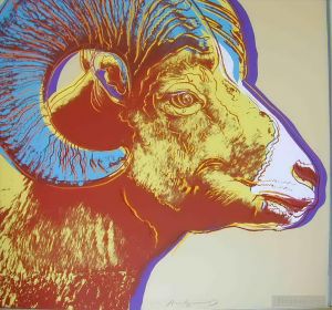 zeitgenössische kunst von Andy Warhol - Gefährdete Arten des Dickhornbocks 2