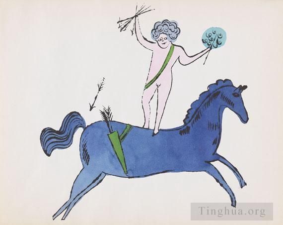 Andy Warhol Andere Malerei - Cherub und Pferd