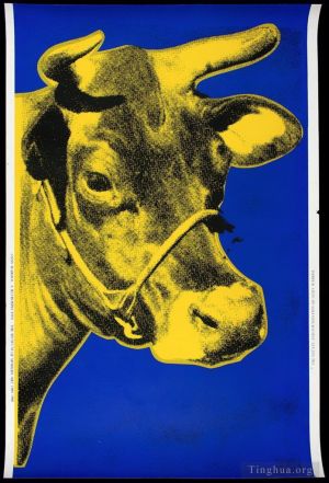 zeitgenössische kunst von Andy Warhol - Kuhblau