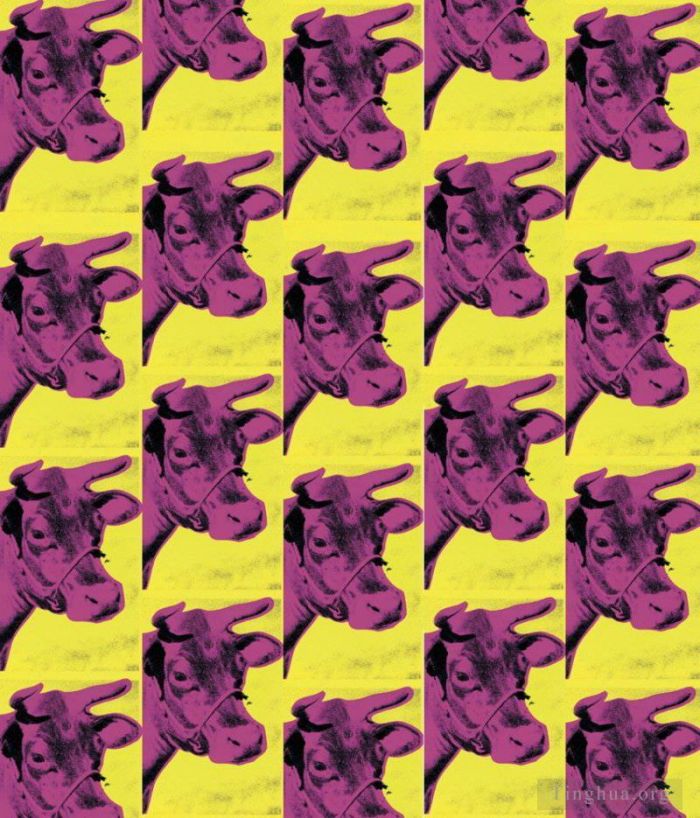 Andy Warhol Andere Malerei - Kühe gelb