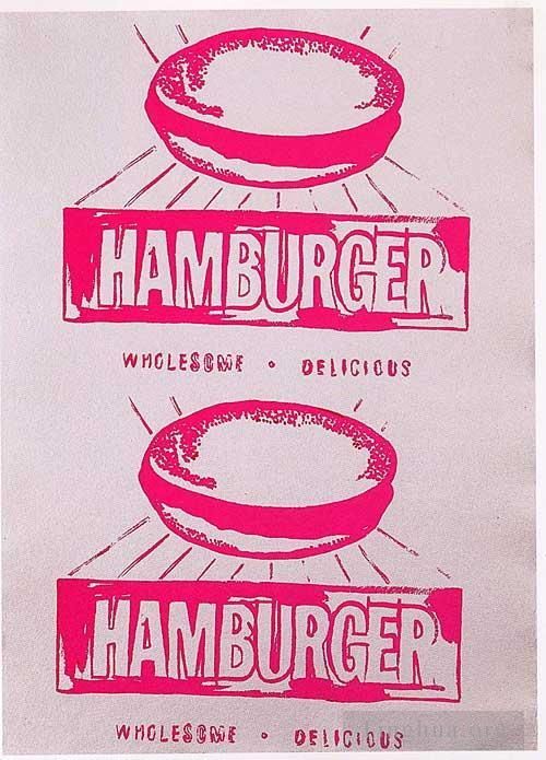 Andy Warhol Andere Malerei - Doppelter Hamburger