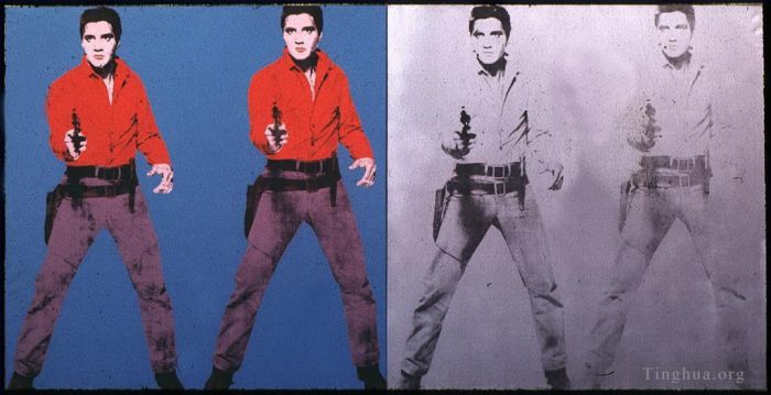Andy Warhol Andere Malerei - Elvis I II