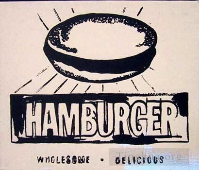 Andy Warhol Andere Malerei - Hamburgerbeige