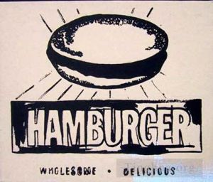 zeitgenössische kunst von Andy Warhol - Hamburgerbeige