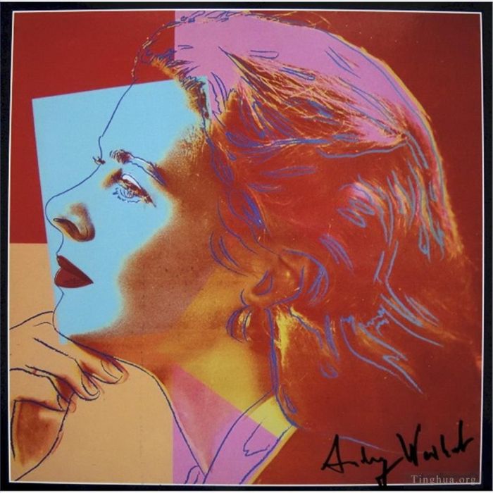 Andy Warhol Andere Malerei - Ingrid Bergman als sie selbst 2