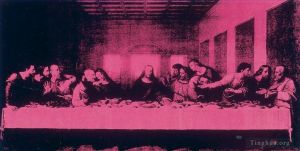 zeitgenössische kunst von Andy Warhol - Letztes Abendmahl Lila