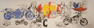 zeitgenössische kunst von Andy Warhol - Skizze des letzten Abendmahls