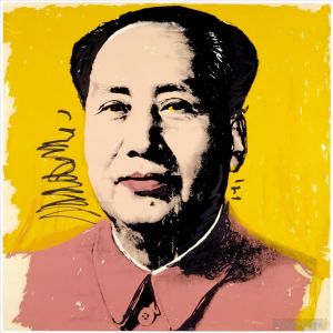 Zeitgenössische Malerei - Mao Zedong gelb