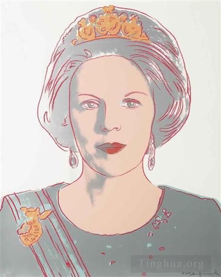 Andy Warhol Andere Malerei - Königin Beatrix der Niederlande von Reigning Queens