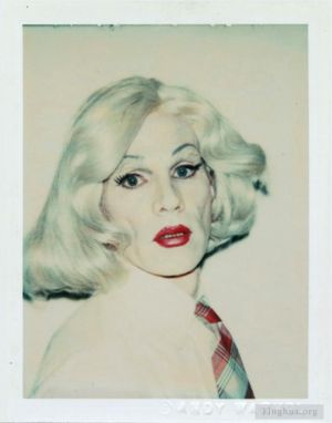 zeitgenössische kunst von Andy Warhol - Selbstporträt in Drag 2