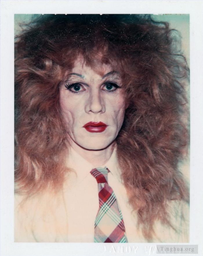 Andy Warhol Andere Malerei - Selbstporträt in Drag