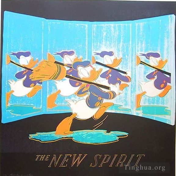 Andy Warhol Andere Malerei - Der neue Geist Donald Duck