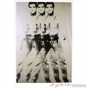 zeitgenössische kunst von Andy Warhol - Dreifacher Elvis