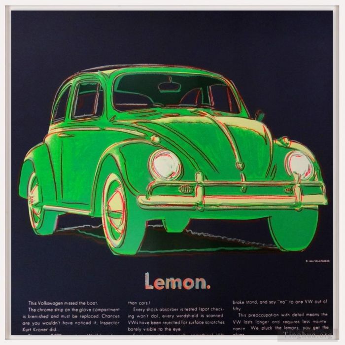 Andy Warhol Andere Malerei - Volkswagen grün