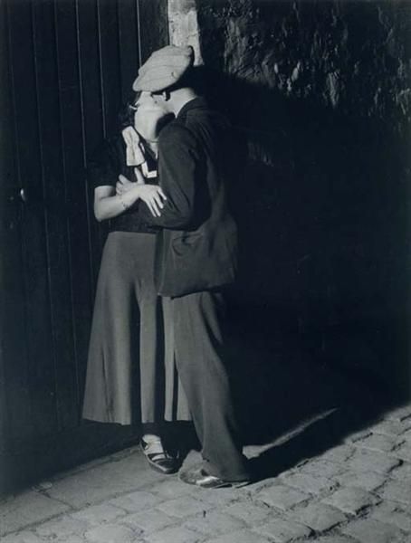 Brassaï Fotographie - Liebespaar im Latin Quarter 1932