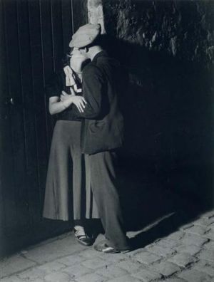 zeitgenössische kunst von Brassaï - Liebespaar im Latin Quarter 1932